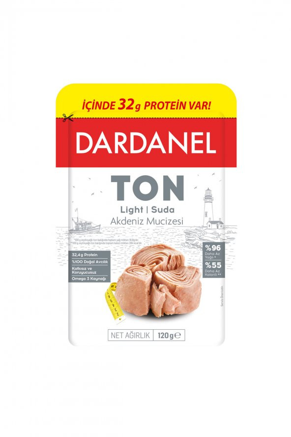 Dardanel Light Ton Balığı Poşet 5 x 80 G