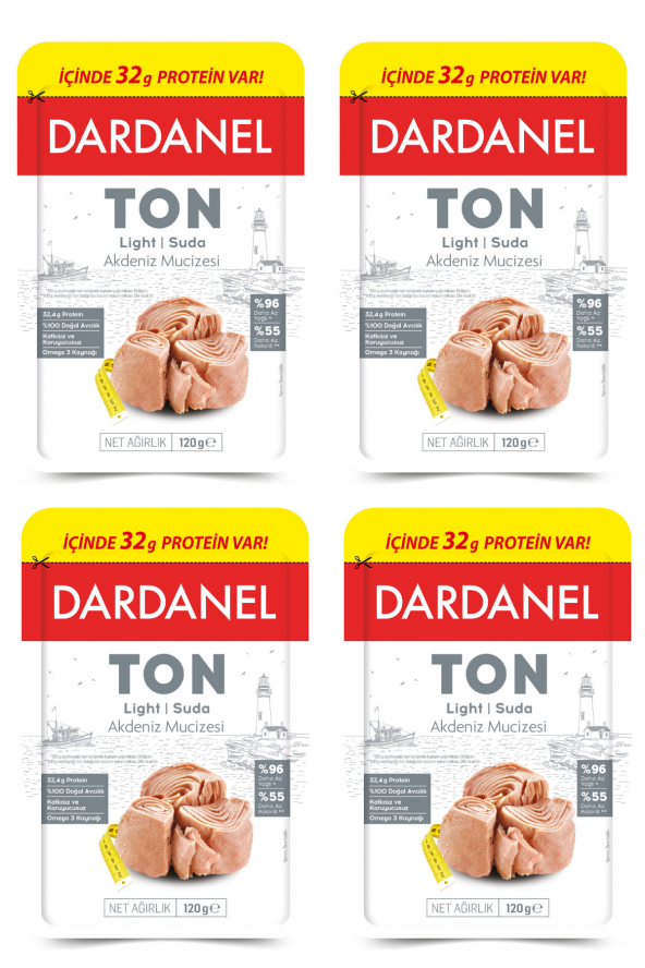Dardanel Light Ton Balığı Poşet 4 x 80 G