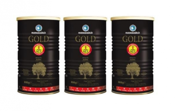 Marmarabirlik Gold 201-230 KB XL Siyah Zeytin 3 x 800 G - 2