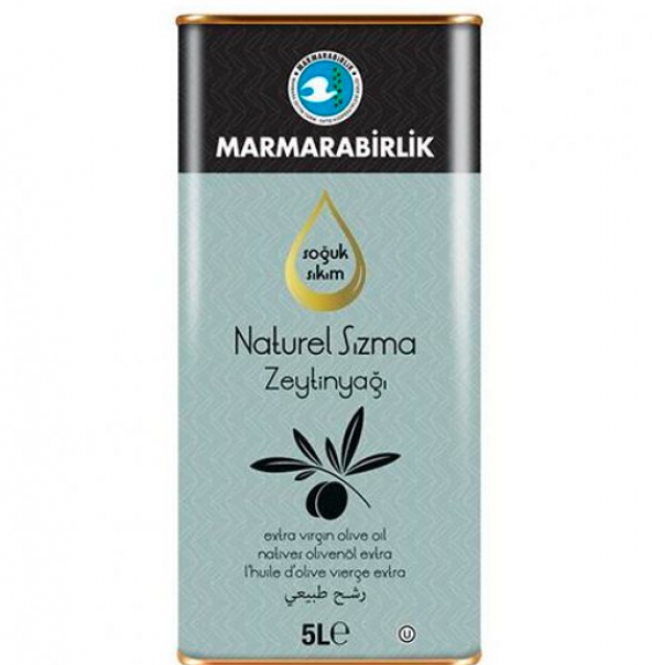 Marmarabirlik Soğuk Sıkım Naturel Sızma Zeytinyağı 5 Lt Teneke