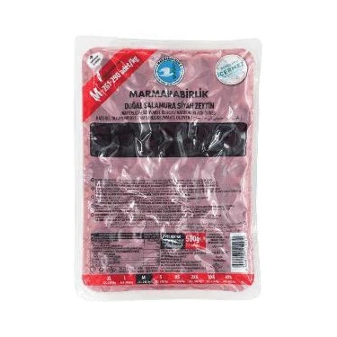 Marmarabirlik Doğal Salamura M Siyah Zeytin Paket 500 G