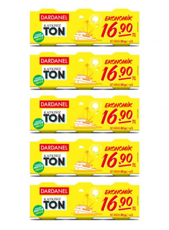 Dardanel Ekonomik Ton Balığı 15 x 75 G
