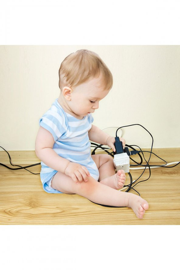 Siyah Kablo Düzenleyici Çoklu Priz Kutusu Kablo Toplayıcı - 4