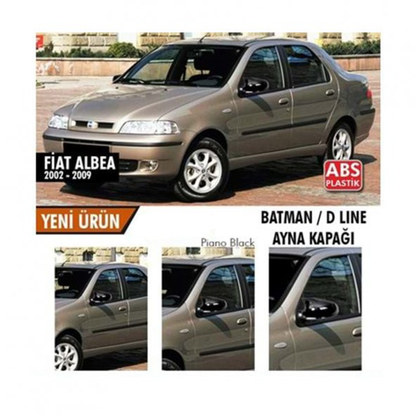 Fiat Albea Piano Black Yarasa Ayna Kapağı 2002-2009