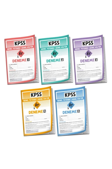 KPSS Lisans Genel Yetenek Genel Kültür 5li Deneme Paketi KR Akademi Yayınları - 2