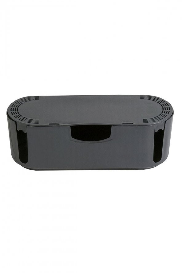 Antrasit Kablo Düzenleyici Çoklu Priz Kutusu Kablo Toplayıcı