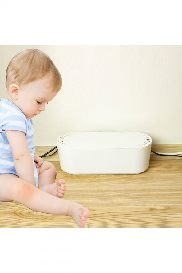 Antrasit Kablo Düzenleyici Çoklu Priz Kutusu Kablo Toplayıcı - 3