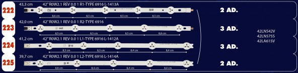 Lcd 224 LG 42 41.2 Cm 5 Led L1 Tek Adet Tv Led Bar ürün görseli 1