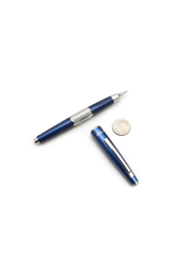 Pentel Versatil Kalem Kerry 0.7 MM Mavi Dolma Kalem Tip Kapaklı 0.7 Mavi Uçlu Kalem - Resim 4
