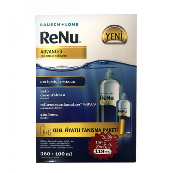 Renu Advanced Lens Solüsyon 360 + 100 ml