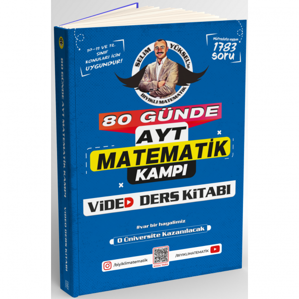 Bıyıklı Matematik 80 Günde AYT Matematik Video Ders Kitabı