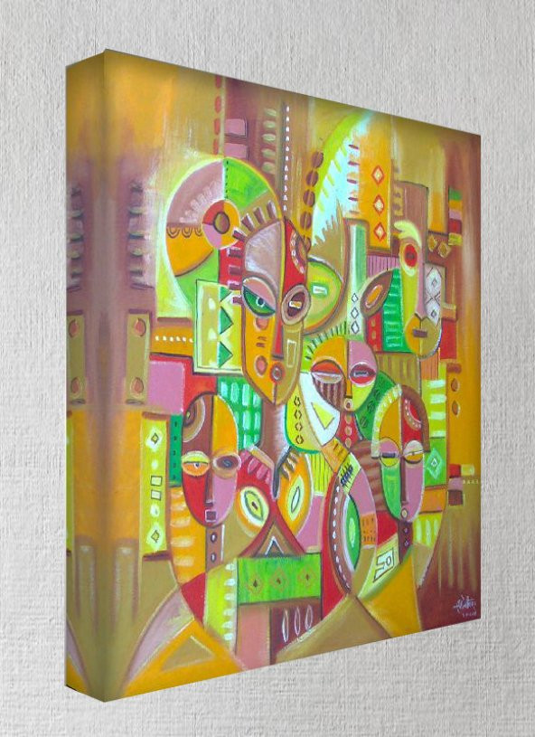 Kanvas Tablo - 70x100 cm   - African - AF62