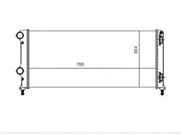 MGA-80800-SU RADYATORU FIAT:DOBLO 1.3 JTD 1.9JTD 701X323X42