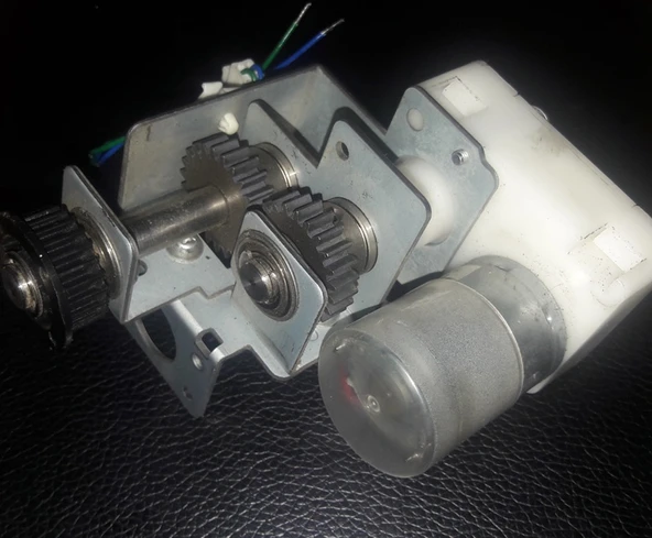 Metal Dişli Kasnak Çark  Sistemi DC 9-24v - Resim 3