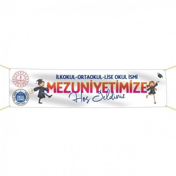 Mezuniyet Pankartı-1- 75x300 cm