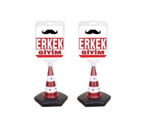 Erkek Giyim Temalı Reklam Ve Uyarı Dubası 2 Adet