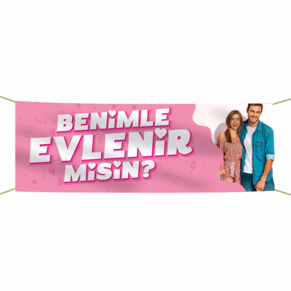 Evlilik Teklifi Kumaş Pankart -8-