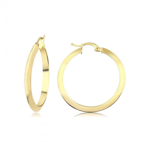 İtalyan Halka Altın Küpe ( 2 cm Çaplı) ürün görseli 1