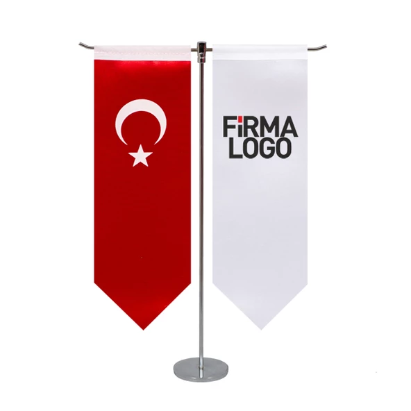 T Kılıç Masa Bayrağı (Direkli) ürün görseli