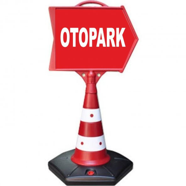 Reklamediyoruz Otopark yazan Ok Yönlendirme Dubası
