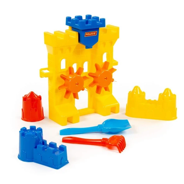 Polesie Plaj Deniz ve Bahçe Oyuncak Kale Kum Değirmeni Kürek ve Tırmık ve Kale Kum Kalıpları - Resim 5