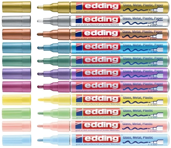 Edding 751 Parlak Boya Kalemi 1-2mm Yuvarlak Uç