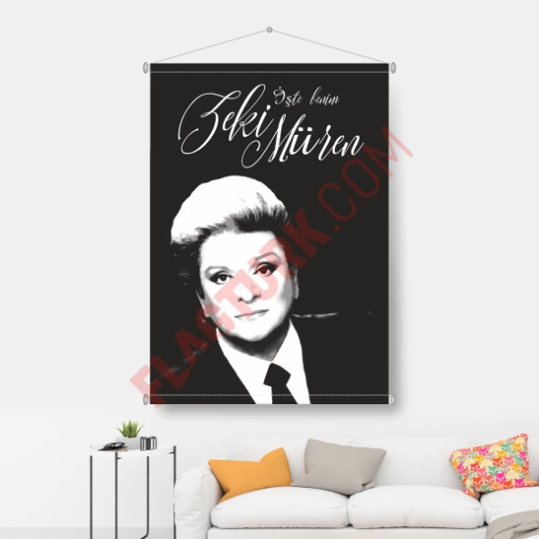 Zeki Müren Bayrağı 70x100 - Resim 3
