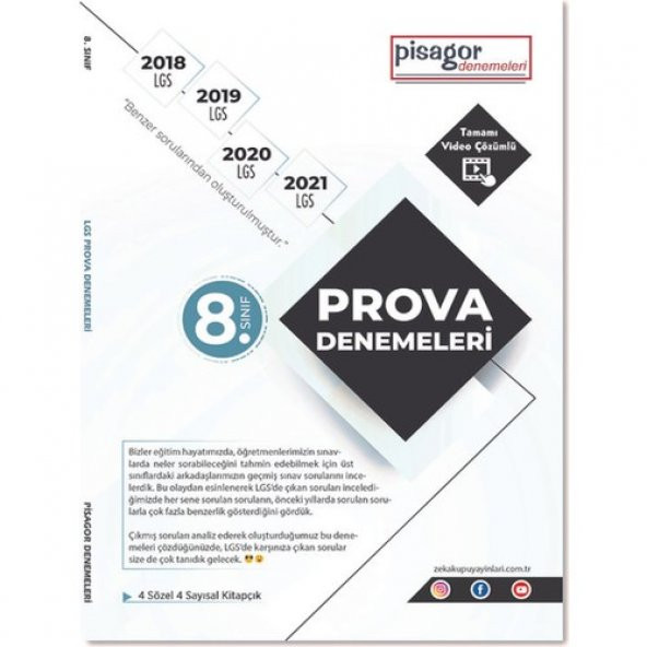 Zeka Küpü Pisagor 8.Sınıf LGS PROVA Denemeleri