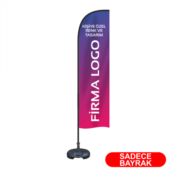 100x400 cm Özel Tasarımlı Yelken Bayrağı