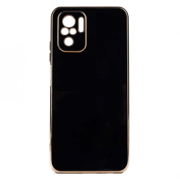 Xiaomi Redmi Note 10S Kılıf Köşeli Altın Model Kapak - 7