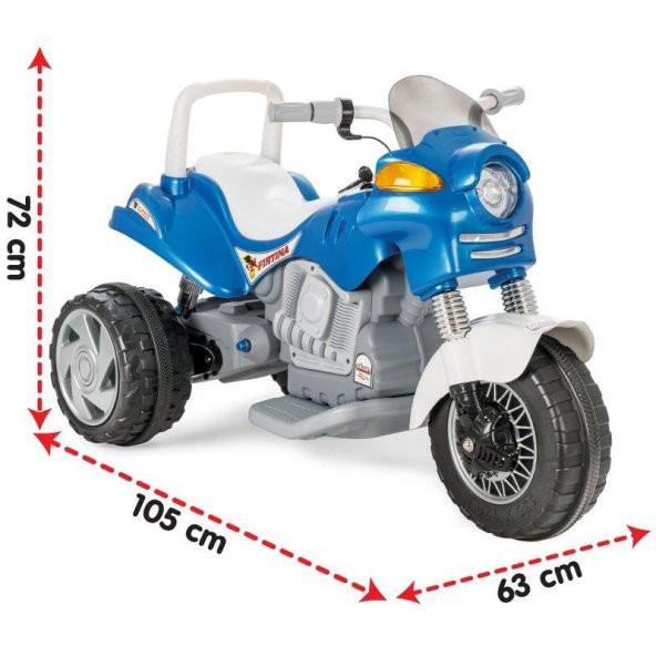 Pilsan Chopper Fırtına Akülü Motor Mavi - 2