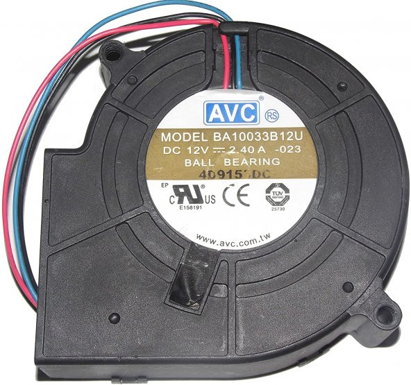 Salyangoz Fan 12V 2.4A - Resim 2
