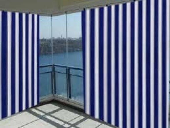 Ceylan Home Balkon Perdesi Mavi Kalın Çizgili 475x250 - 3