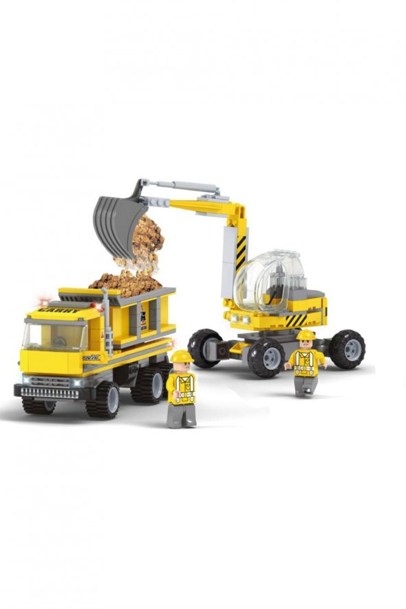 Ausini 293 Parça Kepçe Ve Kamyon Mini Lego Seti