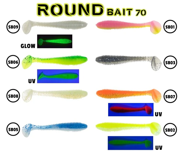 FUJİN ROUND BAİT 70MM SİLİKON BALIK (PAKET İÇERİSİNDE 5 ADET)