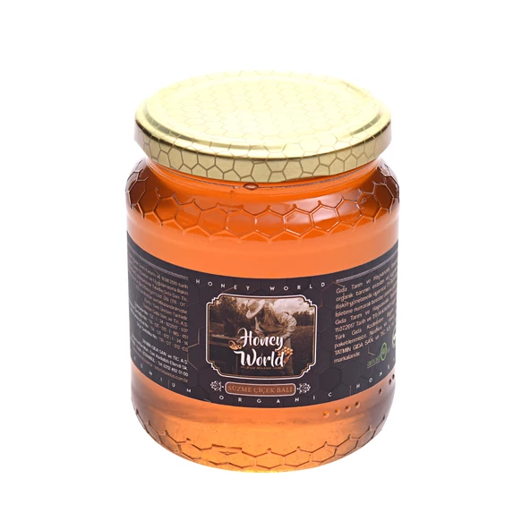 Honey World Organik Süzme Çiçek Balı 500 Gr