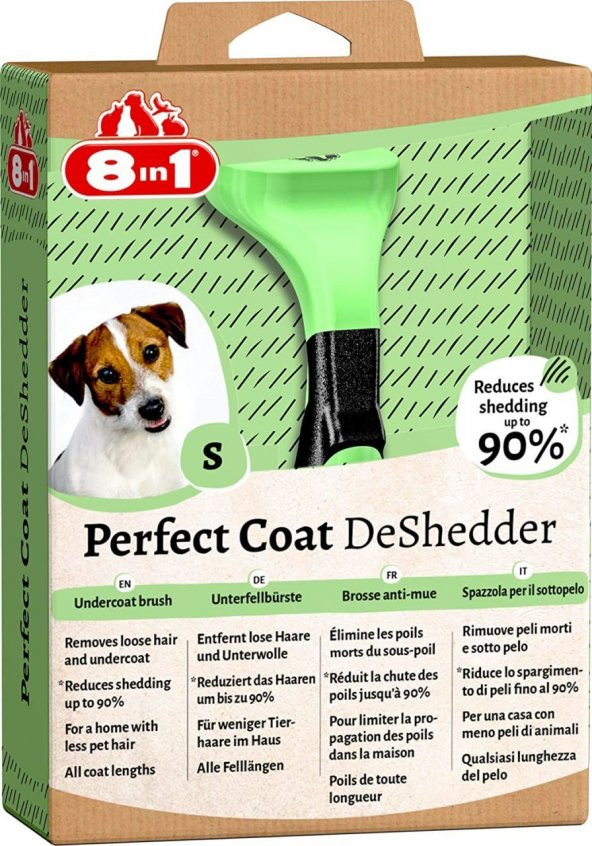 8in1 Perfect Coat DeShedder Furminator Küçük Irk Köpek Tarağı Small