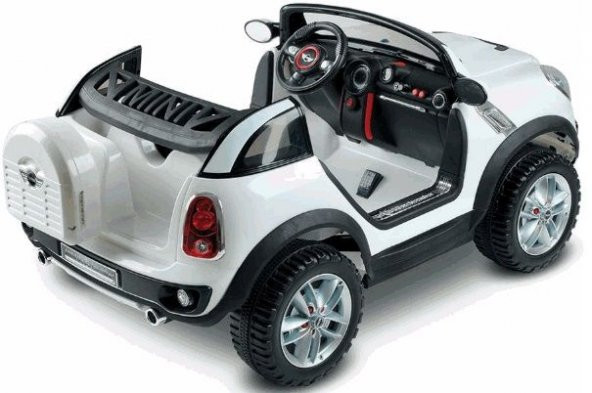 Babyhope JJ-299 Mini Cooper 12V Akülü Araba beyaz model - 2