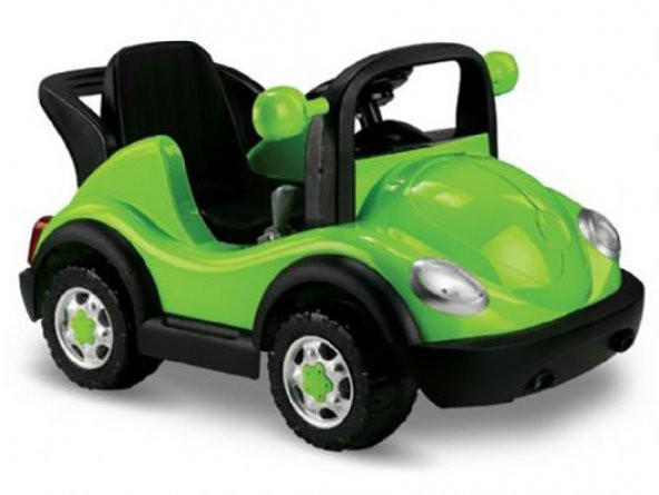 yeşil Babyhope Akülü Çocuk Arabası 12 Volt Kumandalı Çocuk Arabası W431R akülü araba yeşil