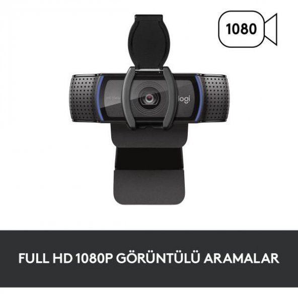 LOGITECH C920S HD PRO WEBCAM SİYAH 960-001252 - 2