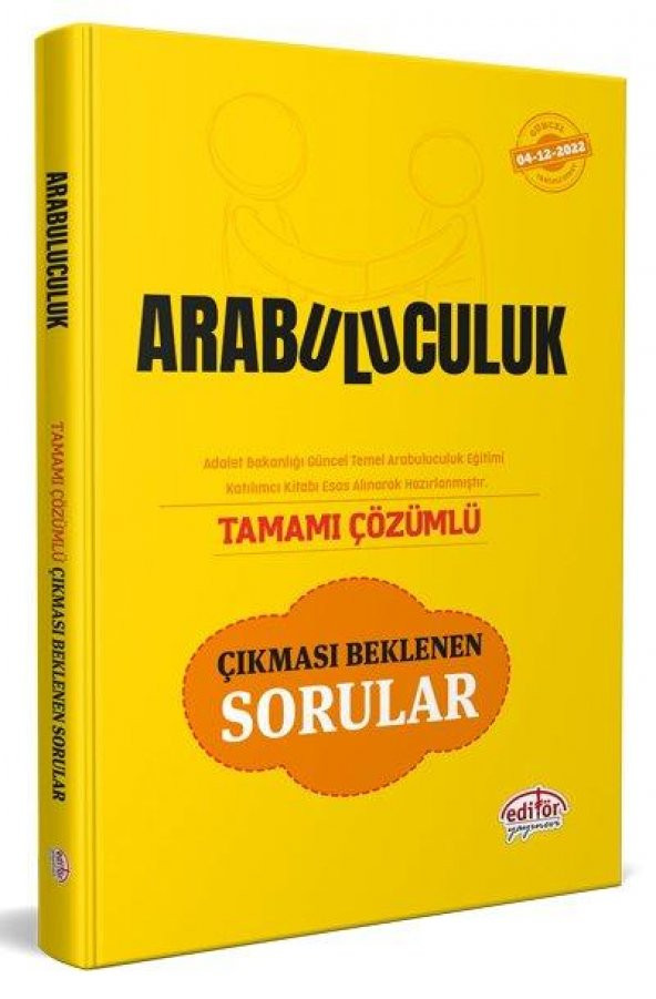 Arabuluculuk Sınavı Tamamı Çözümlü Çıkması Beklenen Sorular Editör Yayınları
