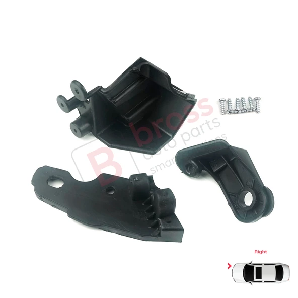 Fiat Doblo MK2 263 Makyajlı Kasa 2015-2022 51974243 İçin Sağ Ön Far Ayak Tamir Seti - Resim 2