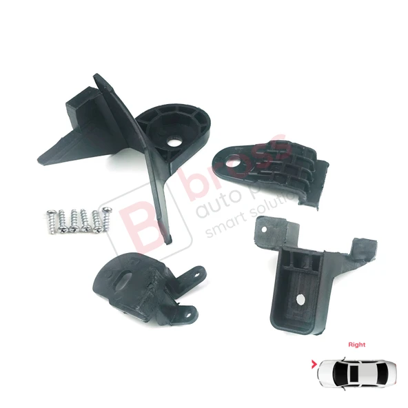 Renault Symbol MK3 Makyajlı Kasa 2017-On 260102037R İçin Sağ Ön Far Ayak Tamir Seti - Resim 3