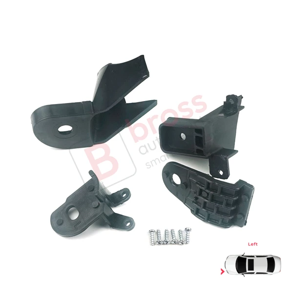 Renault Symbol MK3 Makyajlı Kasa 2017-On 260609154R İçin Sol Ön Far Ayak Tamir Seti - Resim 3