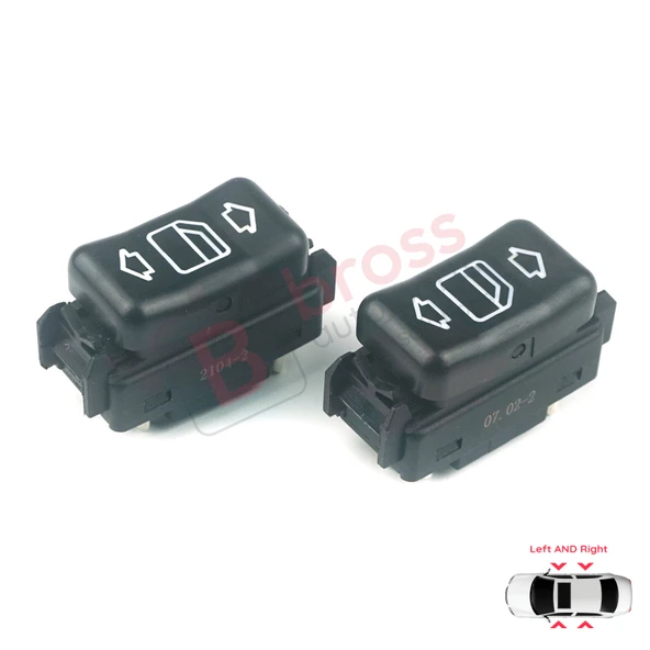 Mercedes W124 A124 C124 S124 W126 C126 W463 W201 190 A1248204610 İçin Sağ Sol Kapı Cam Açma Düğmesi - Resim 2