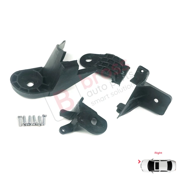 Renault Symbol MK3 Makyajlı Kasa 2017-On 260102037R İçin Sağ Ön Far Ayak Tamir Seti - Resim 2