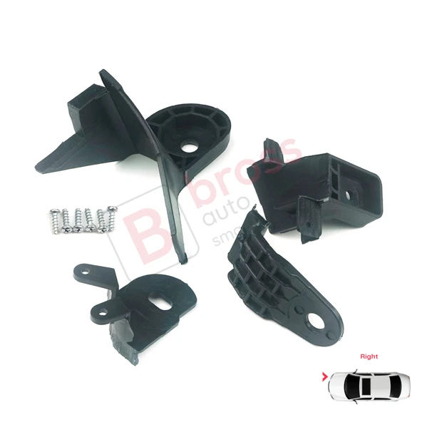 Renault Symbol MK3 Makyajlı Kasa 2017-On 260102037R İçin Sağ Ön Far Ayak Tamir Seti - Resim 4