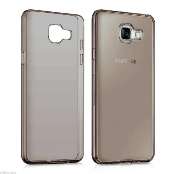 Samsung Galaxy A7 2016 A710F İnce Şeffaf Silikon Kılıf + Cam - 3