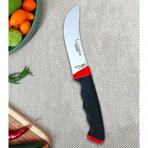 Lazbisa Soft Grip Mutfak Bıçak Et Ekmek Sebze Meyve Bıçak ( No: Yüzme ) ( ABS Kaymaz Sap )