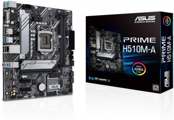 Asus PRIME H510M-A Intel LGA1200 DDR4 Micro ATX Anakart - Outlet - 1